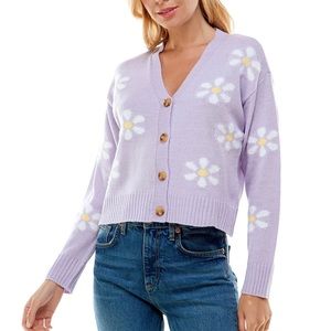 NWT Ultra Flirt Button Front Daisy Cardigan
